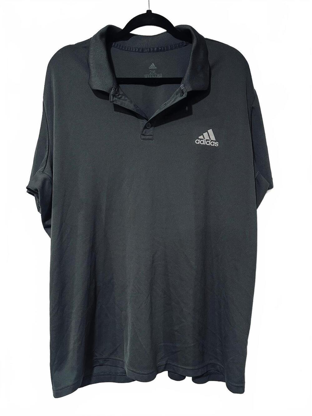 Adidas gray polo shirt